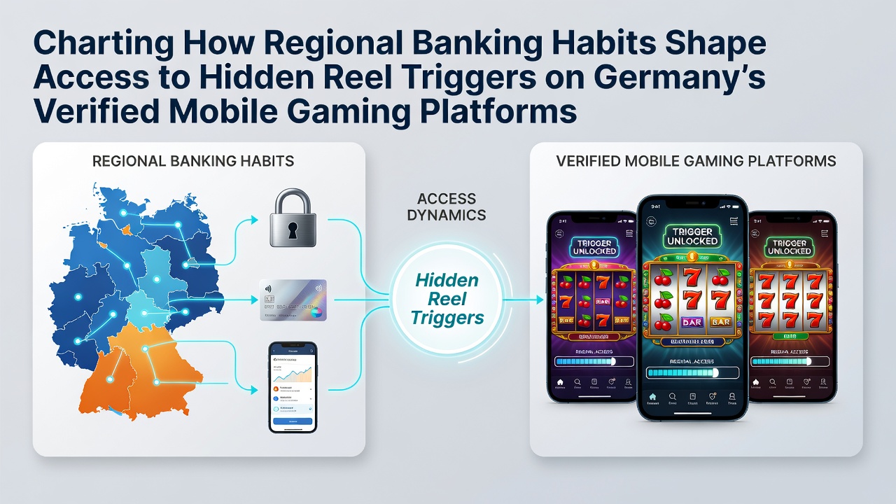 Übersichtskarte regionaler Bankgewohnheiten in deutschen Bundesländern mit Fokus auf mobile Gaming-Plattformen