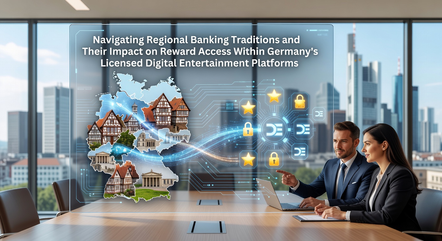 Regionale Bankfilialen und digitale Unterhaltungsplattformen in verschiedenen deutschen Bundesländern
